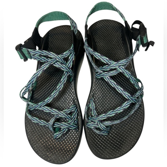 Chaco Women's Sandals - Black and Green - Picture 7 of 9